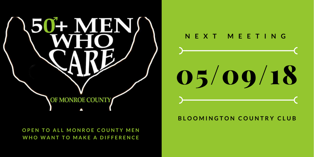 50+ Men Who Care - Next Meeting 5/9/18